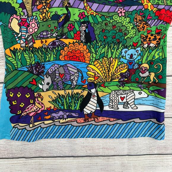 Sweet Gisele New York San Diego Zoo Britto AOP T-Shirt Youth Girls XL Blue - Picture 7 of 11